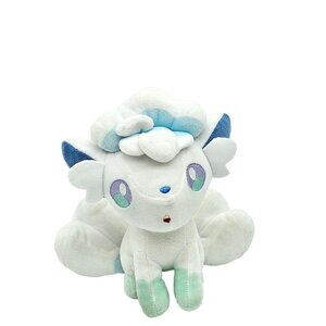 Pokémon Alolan Vulpix Plush Soft Toy Stuffed Animal White Small 8" Cotton Blend